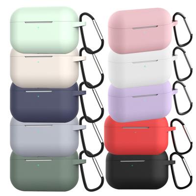 China For Luxury Earphone Cover Case Solid Color Earphone Sleeve For Apple Airpods pro 3 Protect Cover Case 2021 pro for sale