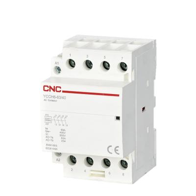 China 16a 4 pole ac ac modular magnetic contactor YCCH6 for sale