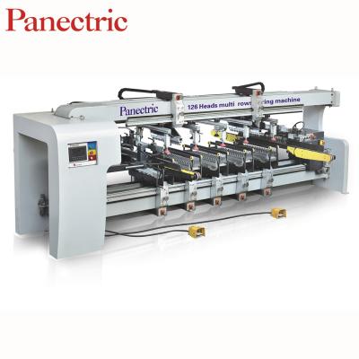 China Multi Building Material Stores Panectric Woodworking 12 Rows Boring Machine PLC Control for sale