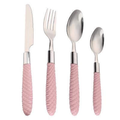 China Factory Direct Selling Stocked Stainless Steel Children's Fork And Spoon Knife Kids Spoon And Fork Set With Case for sale