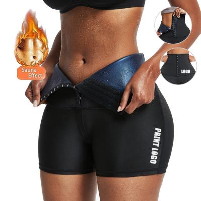 China Breathable Frontier High Waist Training Weight Loss Sports Sauna Running Body Shaping Pants for sale