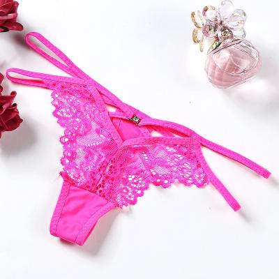 China Fashion Antibacterial Ladies Lace Up Youth Lingerie Seamless Underwear Gril Lace Bodyshorts Sexy Panties for sale