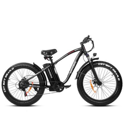 China Aluminum Alloy SAMEBIKE 26 Inch Wide Tire Electric Bike 750W 48V Snow/Electric Mountain Bike Electric Sand Bike for sale