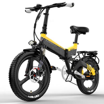 China LANKELEISI G650 Aluminum Alloy Folding Electric Bike Stylish and Comfortable - 20 Inch Wheels, 48V 14.5Ah Battery and Powerful 400W Motor for sale