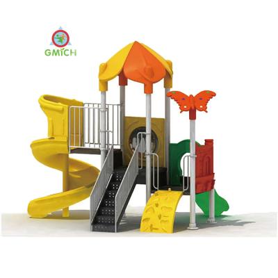 China 3-15years Cheap Preschool Slide Playground Toys Outdoor Plastic Playground Playsets For Children JMQ-18160E for sale