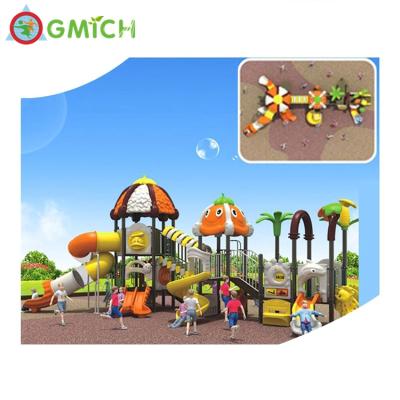 China LLDPE Kids Plastic Playground Park Colorful Tube Slide Plastic Games For Kids JMQ-G040A for sale