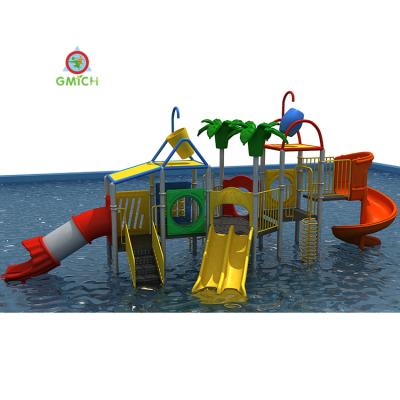 China Outdoor Plastic LLDPE Water Play Slide Big With Water Park For Kids Water Slide Pool Playground JMQ-1832A for sale