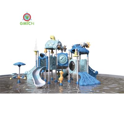 China LLDPE Adventure Plastic Playground Water Falling Water Park Equipment Kids Outdoor Water Slide Yard JMQ-1821A for sale