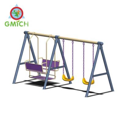 China Outdoor Galvanized Steel And Plastic Professional Customization With Swing Yard Swing Sets Amusement Playground Kids JMQ-B15006 for sale