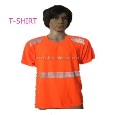 China Breathable High Visibility Reflective Safety T-Shirt With Segmented Tape for sale