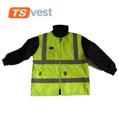 China Yellow Water Proof Safety Reflective Jacket for sale