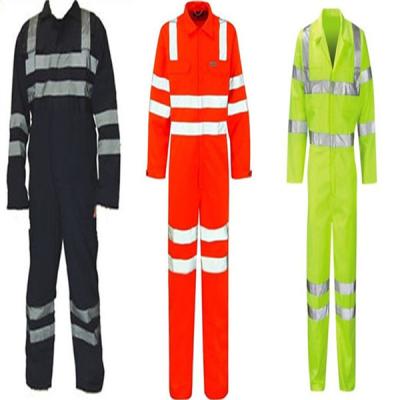 China ASCI 207 Company Safety Colorful Reflective Coverall With PU Coating for sale