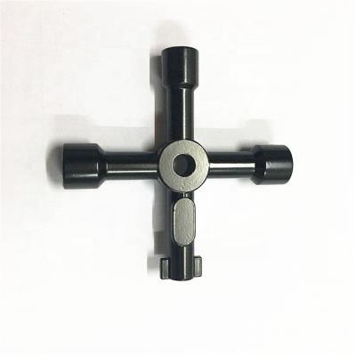 China Triangle Cross Train Machinery Repair Shops Square Cabinet Black Color Electric Elevator Key for sale