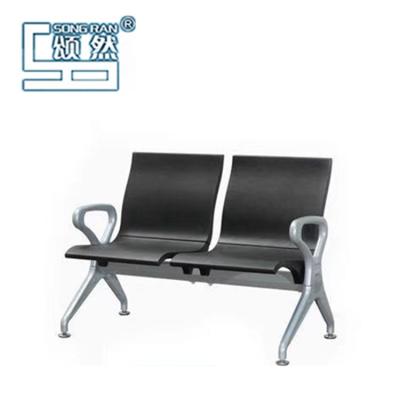 China Chinese public two seather PU (polyurethane) benches waiting chair airport waiting chair high grade for sale