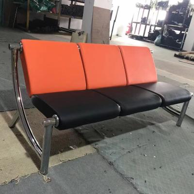 China (Other) Adjustable Modern Office Sofa Leather Office Sofa Designs Reception Desk Sofa Sectional Armchair for sale