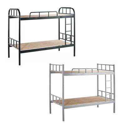 China Modern hotel army bunk bed for sale red white silver metal bunk bed black color bunk bed/school/apartment dormitory,etc. in steel for sale