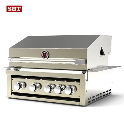 China Gas bbq modern design adjustable outdoor kitchen cheap and fine size grill/gas bbq grill with 5 burners for sale