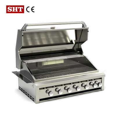 China China Manufacturer Adjustable Size Full Stainless Bbq Build In BBQ Gas Grill for sale