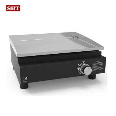 China Table Top Flat Dish Commercial Electric Cooking Easily Cleaned Non Stick BBQ Gas Grill Griddle Fluted Dish for sale