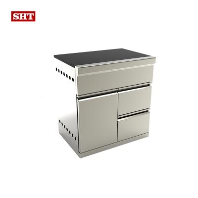 China 2021 modern cheap modern kitchen stainless steel sideboard with drawers for home for sale