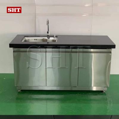 China Customized Modern Modular Metal Stainless Steel Sink Cabinet For Home Use for sale