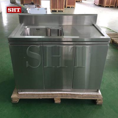 China Simple Design 304 Stainless Steel Modern Outdoor Cheap Modular Kitchen Sink Cabinets for sale