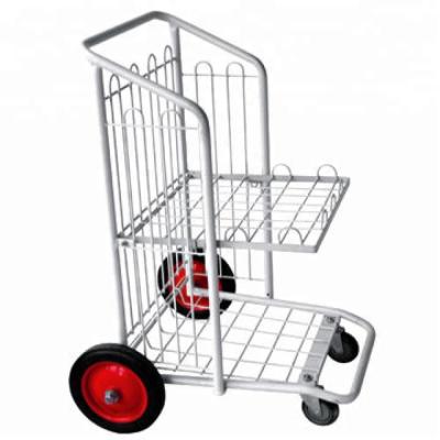 China Durable Warehouse Transport Cargo Flat Wire Cart for sale