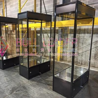 China Single Sided Smoke and Glass Vape Shop Showcase Display Cabinet for sale