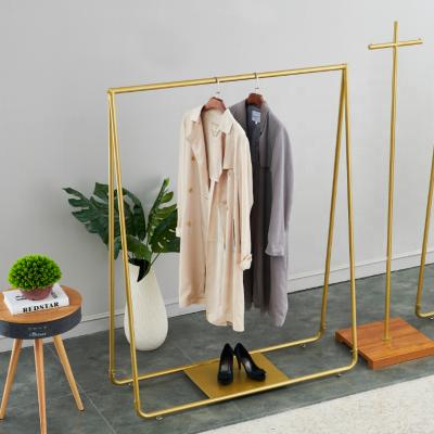 China Modern attractive net red household coat hanger floor bedroom clothing store simple clothing racks for sale