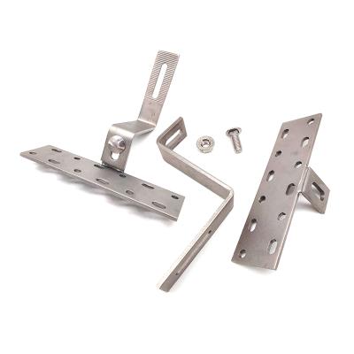 China Adjustable Solar Power System SS304 A2 Stainless Steel Roof Hooks For Solar Mounting System for sale