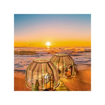 China 2m Diameter-8m Diameter Outdoor Camping Inflatable Bubble Tent With 2 Tunnels for sale