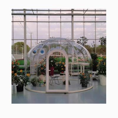 China Class B1 Fireproof Inflatable Bubble Camping Glamping Geodesic Dome Outdoor House Tent for sale