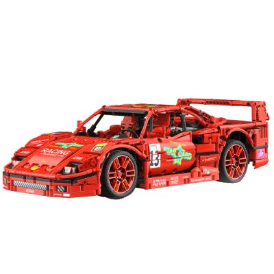 China XHT Construction Toy Toys Mold King 13095 Ferrali F40 LM Race Car Building Sets 2688pcs Collectible Toy Car Building Kits For Fans for sale