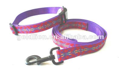 China Sustainable PET Recycled Dog Adjustable Leash&Collar Lead Dog Strap for sale