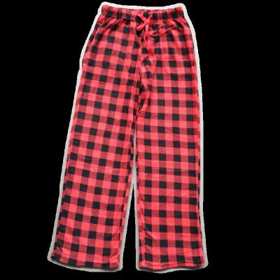 China Thermal Customized Printed Fleece Pants Pajama Mens Pajama Pants Mens Pajama Bottoms for sale