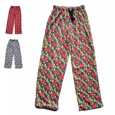 China Brand Design Loungewear Mens Thermal Customized Full Pattern Bottoms Pants Christmas Pajama Pants for sale