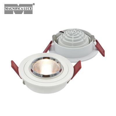 China New Hotel Black Indoor Adjustable Angle Home Decoration White Recessed Aluminum 6w Cob Led Spotlight for sale