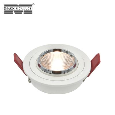 China high quality living room project indoor lighting angle adjustable recessed mini 6w aluminum cob led spotlight for sale