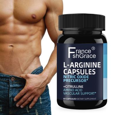 China 60 Count Nitric Oxide Vascular L-arginine Dietary Supplement Support Amino Acid Male Enhancement Capsules Vascular Support Amino Acid for sale