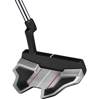 China Steel OEM Mallet Putter Golf Clubs Custom Stainless Steel Half Milled Golf Putter Head for sale