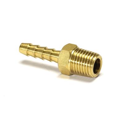 China Custom Size Swivel Nipple Brass Joint Pneumatic Insert Adapter Male Pipe Burr Fittings for sale