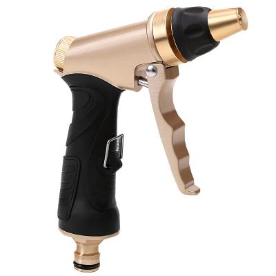 China Variable Flow Control Single Packing Pure Brass Water Gun Car Wash Sprinkler Household Garden Jet Spray Gun for sale