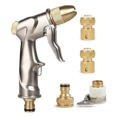 China Variable Flow Control 5 In 1 High Pressure Tool Garden Quick Wash Car Connector Jet Spray Gun Hose Sprinkler Nozzle for sale