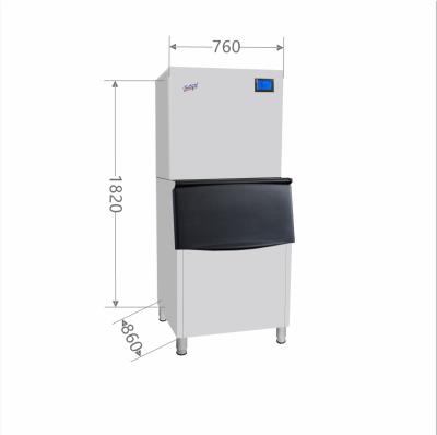 China Hotels By Water Cooling Large Scale 500kg Industrial Snowflake Ice Machine Flake Ice Maker For Sale Commercial for sale