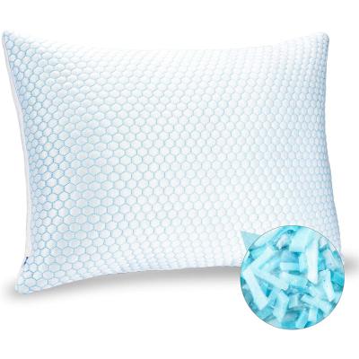 China Anti-Static 2 in 1 Cooling and Hot Adjustable Cooling Pillow Pieces Memory Foam - Gel Shredded Memory Foam Cut for sale