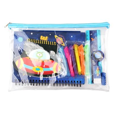 China BETWEEN THE PITS Back To School Stationery Set Custom Cute Galaxy Space Kids Stationery Gift Set Kids Stationery Gift Set for sale