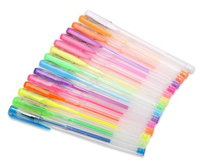 China Plastic Gel GP201 BETWEEN THE PITS Glitter Ink Pen Kids Colored Liquid Gel Pen Set 0.5 mm Glitter for sale