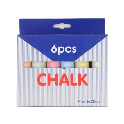 China Supply LCK061-6 BETWEEN THE PITS Chunky Chalk, Best 6 Count Blackboard School & Craft Chalk for sale