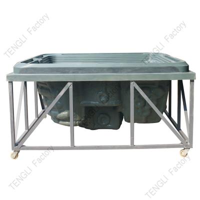 China Spa Shell Manufacturing Custom High Precision Reliable Working Backyard Family Spa Swimming Pool Hydrotherapy Tub Acrylic Mold for sale