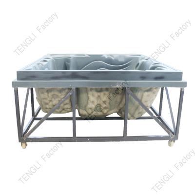 China Spa Shell Manufacturing Smooth Surface Hand Crafted Ergonomic Swirl Hot Tub Spa Laying Mold for Acrylic Shell Forming for sale